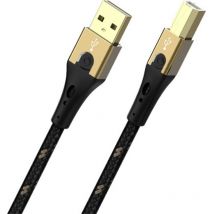 Cavo usb usb 2.0 Spina usb-a, Spina usb-b 2.00 m Nero/Oro D1C9542 - Oehlbach