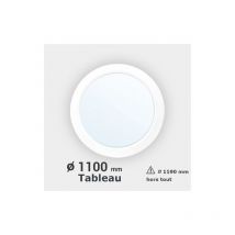 Fenêtre ronde pvc blanc fixe Diam, 110 cm tableau