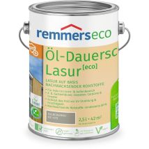 L-dauerschutz-lasur [eco] Silbergrau, 2,5 Liter, Öko Holzlasur Für Innen Und Außen, Ökologisch, Nachhaltig, Vegan, Bienenverträglich - Remmers
