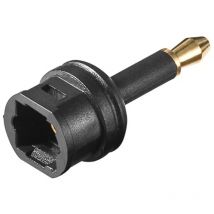 Adattatore audio da spina toslink a mini presa toslink nero