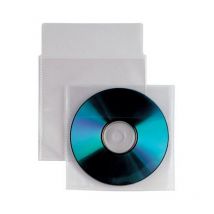 Manhattan - oem Buste Porta cd/dvd in ppl 100 Micron Con Aletta e Biadesivi 100 pz