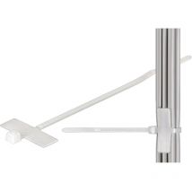 Fascetta con targhetta autostringente segnalazione cavi 2,5mm 100 pezzi 100mm