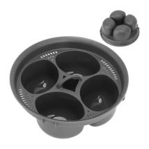 Dolaso - Oeufier 4 en 1, Oeuf Panier Vapeur pour , Moule à Oeufs en pp , Accessoire de Chaudière à œufs Multifonctionnel