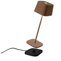 Zafferano - Ofelia Pro Corten LED-Tischleuchte, wiederaufladbar und dimmbar