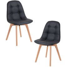 Packs Sillas Comedor - Pack 2 Sillas Vorak - Negro