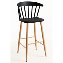 Packs Taburetes Altos - Pack 4 Taburetes Miki - Negro
