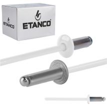 Aluminium offene Nieten 3,2x8mm RAL9010