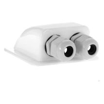 Offgridtec - Pssacavo Per Tetto A 2 Moduli, Bianco, Per Camper Caravan Barca Solare, Passacavo Abs, 1 Pezzi, 006420, 2 Vie/bianco/chiaro