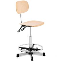 Fromm&starck - Office Chair Desk Chair Swivel Desk Chair Foot Ring Wood Height-Adjustable 120kg