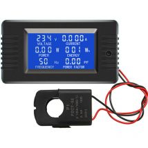 Erhope - PZEM-022 Öffnen und Schließen ct 100A ac Power Control Meter Digitalanzeige Voltmeter Amperemeter Stromfrequenz Spannungsfaktor Meter mit