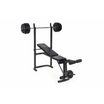 Banc De Musculation Avec Poste Jambe - Barre Et 20 Kg De Poids Inclus - O'Fitness - Maison/appartement