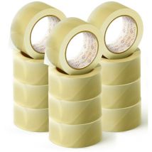 Nastro adesivo per imballaggio trasparente per imballaggio di scatole di cartone di spedizioni, matrimoni, prodotto per confezioni sicure (36 cms x