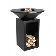 Classic Storage Black 85 Grill- und Feuerschale mit Plancha OCSB-85 - Ofyr