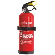 Extincteur À Poudre Abc Avec Manomètre Et Support, 1 Kg