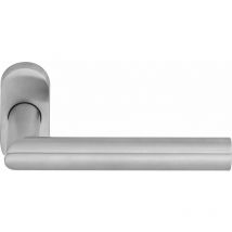 Ogro - Drückerlochteil Premium 8906/6620 - Mit Rosette, Edelstahl Matt