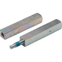 Panik-Stift 120 FS SECURE Vierkant 9 mm TS 58-64 mm geteilter Vollstift