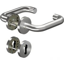 Rosettengarnitur Core Kl. 4 U-Form 8100/6501/6512, Edelstahl, pz - Ogro