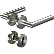 Rosettengarnitur Core Kl. 4 L-Form 8906/6501/6612, Edelstahl, pz - Ogro