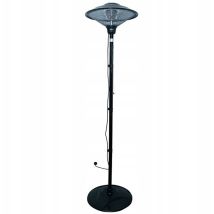 Chauffage de terrasse – 1500 W – Brasero noir en aluminium – 51x51x203 cm – Ravanson