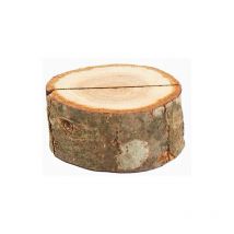 Hanbing - 6 Marcasitios de Mesa de Tronco de Madera de ø 4 cm- Eventos, Navidad, Bodas, Comuniones (Marcasitios Madera)