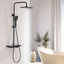 Ohpa - Colonne Douche Thermostatique Ensemble de colonne de douche avec plaque thermostatique de 41 cm,colonne douche reglable hauteur,Pas besoin de