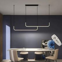 Esip - OihPaw Lámpara Colgante led 42W Regulable Mesa de comedor lámpara colgante para Comedor Salón altura ajustable 120CM
