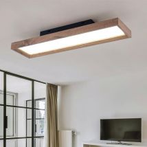 Oihpaw - led Deckenleuchte Holz 30W Modern 4000K Warmes Licht Deckenlampe für Schlafzimmer Esszimmer Arbeitszimmer