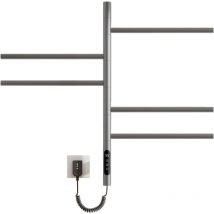 Oihpaw - Radiador Toallero 420x660mm rotación 180° Pared Plug-in Secatoallas inteligente de temperatura Bajo Consumo Gris