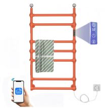 Oihpaw - Radiador Toallero wifi Inteligente Montado la Pared 100W 850600mm Temporizador Termostatos Bajo Consumo Naranja