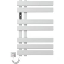OihPaw Sèche-serviette électrique - 450 mm × 720 mm - Sèche-serviettes de salle de bain - 235 W - Étanchéité IPX5 - Économie d'énergie - White