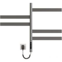 Oihpaw - Sèche-Serviettes Électrique - Rotation 180° - 675x450mm - Porte-Serviettes Chauffant Mural Thermostatique Intelligent - GrayGris