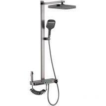 Oihpaw - Colonne de douche thermostatique - Système de douche led Star avec affichage numérique - Bec de bain - Douche de bidet - Pulvérisateur