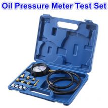 Oil Pressure Meter Test Tool Set Gauge Tester Gasoline Car Garage Accessory