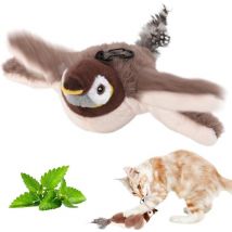 Oiseau pour Chat, 2025 Nouveau Jouet Chat Interactif, Jouet Chat Oiseau Qui Bouge, Jouet en Peluche pour Chat, Oiseau Volant pour Chat Jouet pour