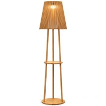 Okinawa 170 cm di altezza. Lampada da terra senza fili per interni ed esterni. Luce led con carica solare o usb. Prodotta in Spagna