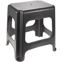 Tabouret Maxi, Plastique résistant (pp), 41 x 33,5 x 42,5 cm, Max, Graphite