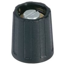 Manopola rotativa Nero Ø 23 mm – 6 mm – 15.5 mm – ABS, Policarbonato – OKW