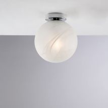 Bonetti Illumina - Olaf - Plafonnier 1 lumière en fer chromé avec sphère dm.20 H.23 - Ø20 - BL294-PL1-CR