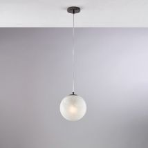Bonetti Illumina - Olaf - Suspension en fer bronzé 1 lumière avec sphère dm.20 130 - Ø20 - BL294-S1-NR