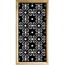 Old key - Moduli Decorativi in Legno e pvc - Colore: nero - Misura: 73x148 cm