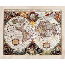 Old map, photo murale intissée, 360x270 cm, 4 parts