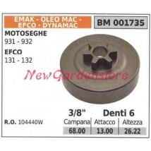 Oleomac Kettensägen-Kupplungsglocke Kettenrad efco 936 940 325' Zähne 7 50060033