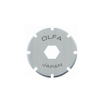 Olfa - PRB18-2 pack de 2 cuchillas circulares perforadora 18X0,3 mm plateadas