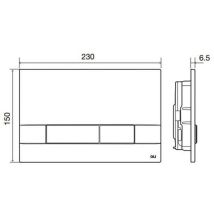 OLI - 152939 narrow Pulsador Blanco - ref: 152939