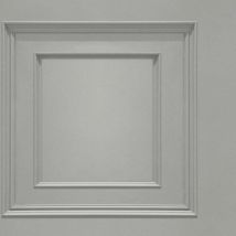 Belgravia Decor - Oliana Wood Panel Effect Wallpaper Grey