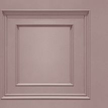 Belgravia Decor - Oliana Wood Panel Effect Wallpaper Pink
