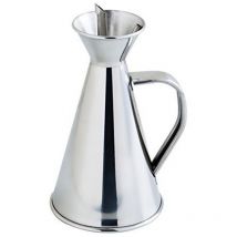 Quid Renova Quid 7694003 - Oliera anti-sgocciolamento, in acciaio inox, da 75 cl, trasparente, 15 x 15 x 30 cm