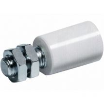 Oliva in nylon da mm 40 tipo cilindrico rullo guida ruota per cancello cancelli