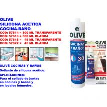 Silicona Acética Transparente S-11 para Cocina y Baño 45ml