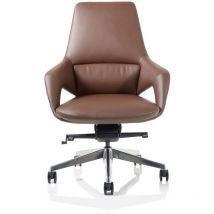 Olive High Back Executive PU Vegan Leather Office Chair Brown - EX000260